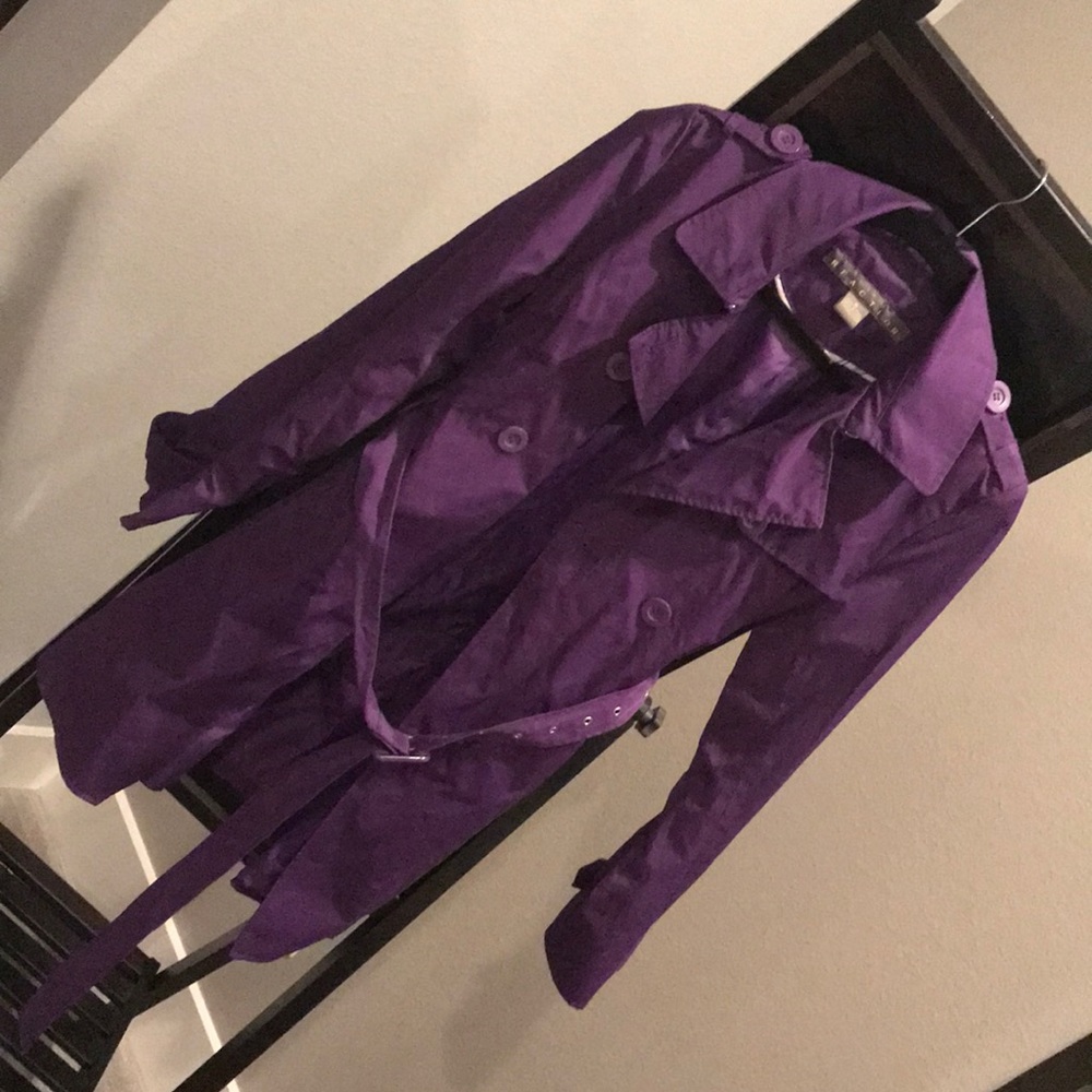 Purple rain coat